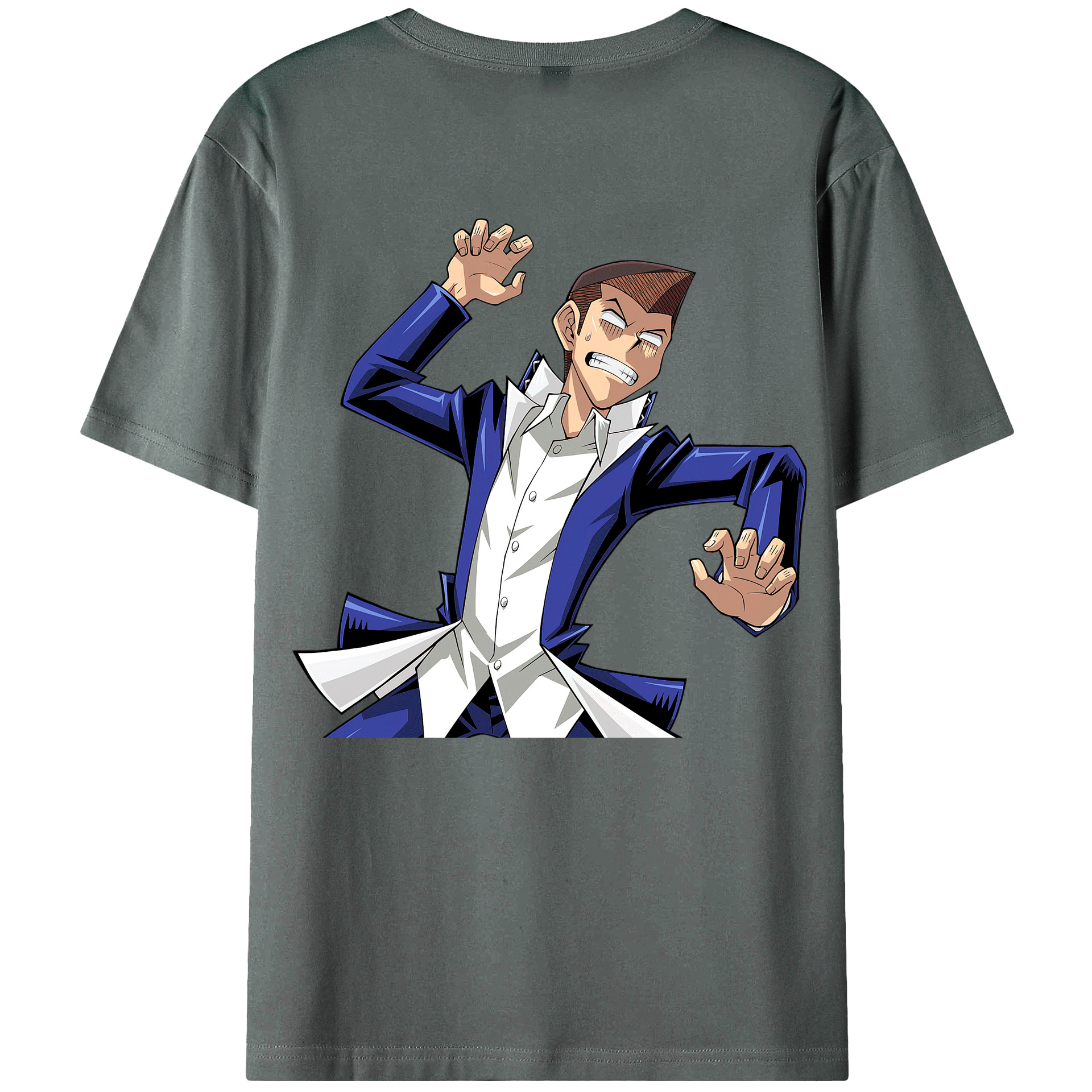 （画像用） 遊☆戯☆王 Yu-Gi-Oh! 綿100％ メンズ半袖Tシャツ（バックプリント） 通気性